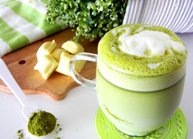 зеленый чай с пенкой