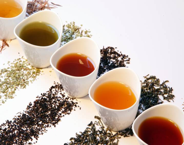 разнообразные виды чаев